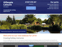 Tablet Screenshot of gillespie-leisure.co.uk